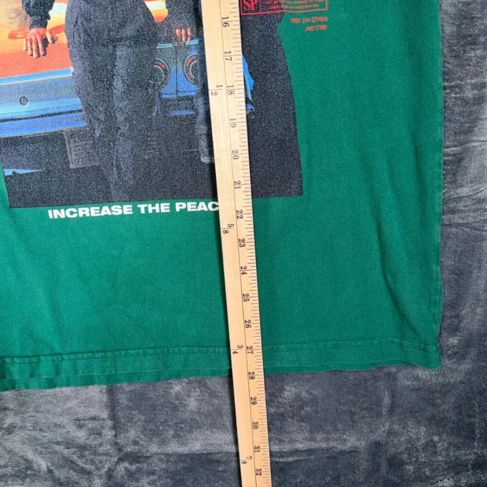 Boyz N The Hood Shoe Palace Men T-Shirt M Green Graphic Movie Increase The Peace - Picture 6 of 7